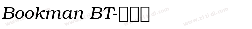 Bookman BT字体转换
